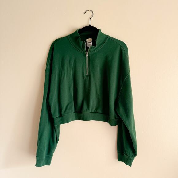 Levi's Green Quarter Zip Pullover Sweatshirt - XL - Picture 8 of 9
